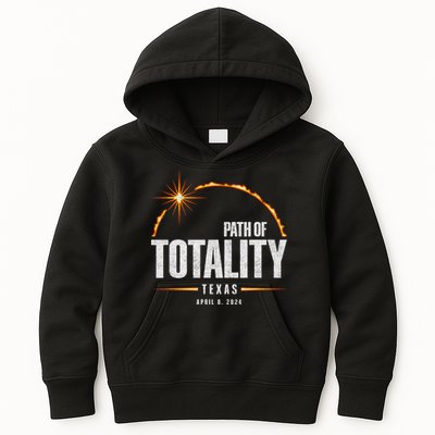 2024 Total Solar Eclipse Texas Total Eclipse 2024 Kids Hoodie