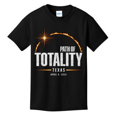 2024 Total Solar Eclipse Texas Total Eclipse 2024 Kids T-Shirt