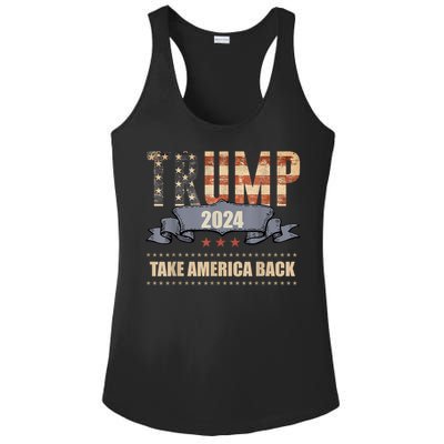 2024 Trump Take America Back Ladies PosiCharge Competitor Racerback Tank