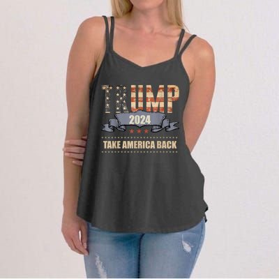 2024 Trump Take America Back Women's Strappy Tank