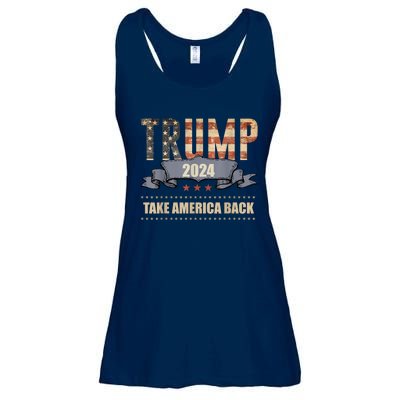 2024 Trump Take America Back Ladies Essential Flowy Tank