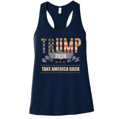 2024 Trump Take America Back Women's Racerback Tank