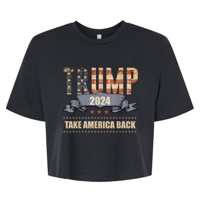 2024 Trump Take America Back Bella+Canvas Jersey Crop Tee