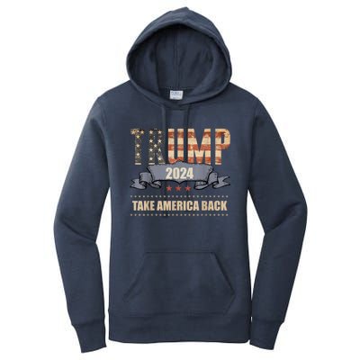 2024 Trump Take America Back Women's Pullover Hoodie