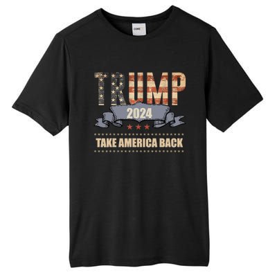 2024 Trump Take America Back Tall Fusion ChromaSoft Performance T-Shirt