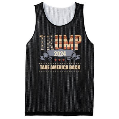 2024 Trump Take America Back Mesh Reversible Basketball Jersey Tank