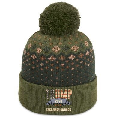 2024 Trump Take America Back The Baniff Cuffed Pom Beanie