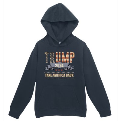 2024 Trump Take America Back Urban Pullover Hoodie