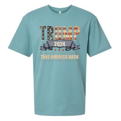 2024 Trump Take America Back Sueded Cloud Jersey T-Shirt