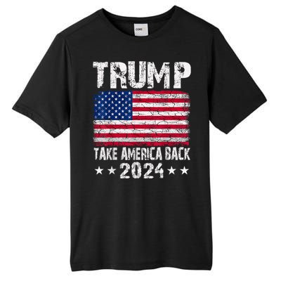 2024 Trump Take America Back Tall Fusion ChromaSoft Performance T-Shirt