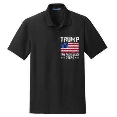 2024 Trump Take America Back Dry Zone Grid Polo