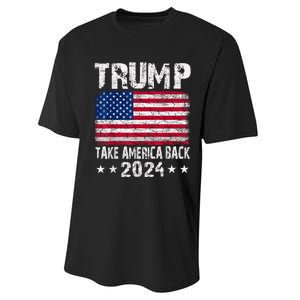 2024 Trump Take America Back Performance Sprint T-Shirt