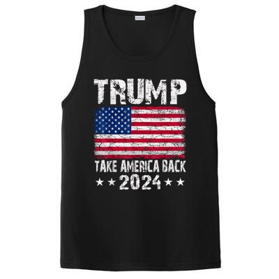 2024 Trump Take America Back PosiCharge Competitor Tank