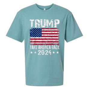 2024 Trump Take America Back Sueded Cloud Jersey T-Shirt