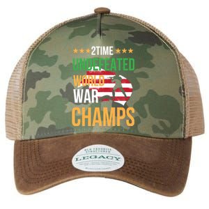 2 Time Undefeated World War Champs Memorial Day 4th Of July Meaningful Gift Legacy Tie Dye Trucker Hat