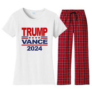 2024 Trump Vance Presidential Election Women's Flannel Pajama Set