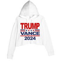 2024 Trump Vance Presidential Election Crop Fleece Hoodie