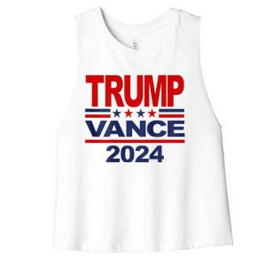 2024 Trump Vance Presidential Election Women's Racerback Cropped Tank