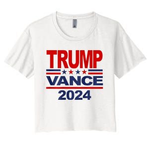 2024 Trump Vance Presidential Election Women's Crop Top Tee