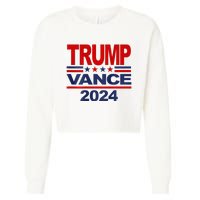 2024 Trump Vance Presidential Election Cropped Pullover Crew