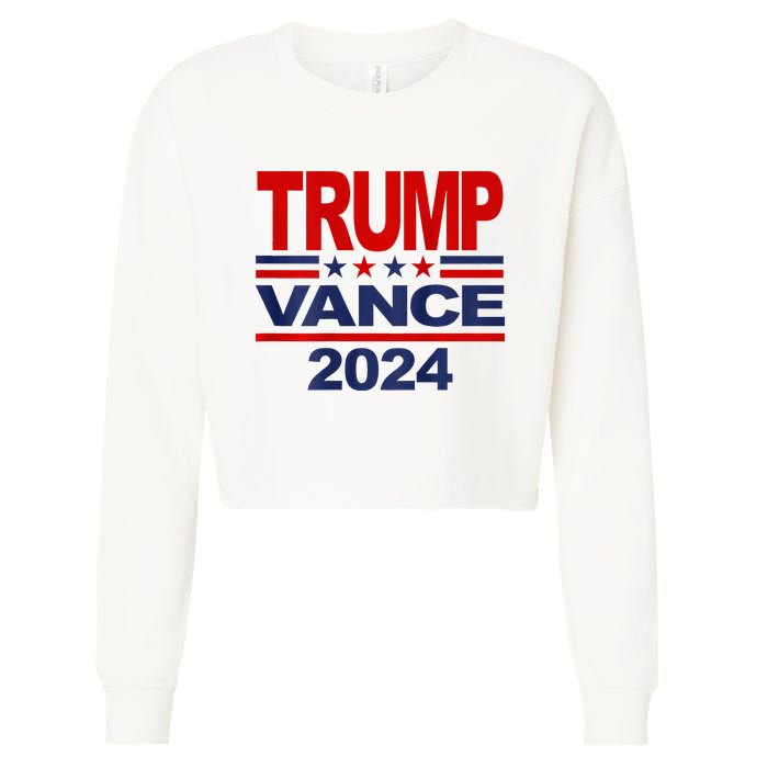 2024 Trump Vance Presidential Election Cropped Pullover Crew