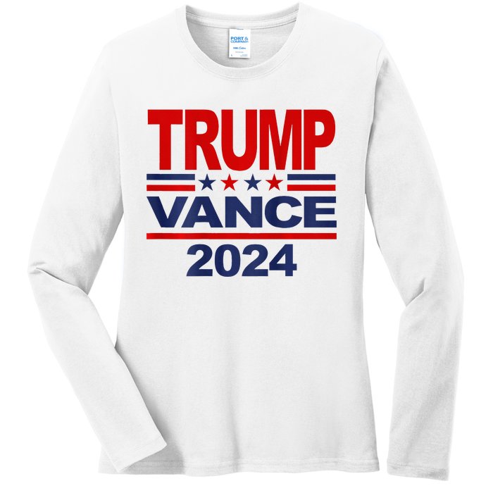 2024 Trump Vance Presidential Election Ladies Long Sleeve Shirt