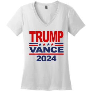 2024 Trump Vance Presidential Election Women's V-Neck T-Shirt