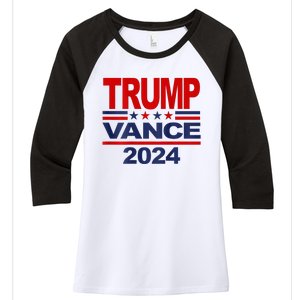 2024 Trump Vance Presidential Election Women's Tri-Blend 3/4-Sleeve Raglan Shirt