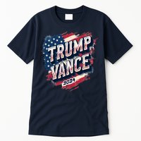 2024 Trump Vance Usa Flag Drip Tall T-Shirt