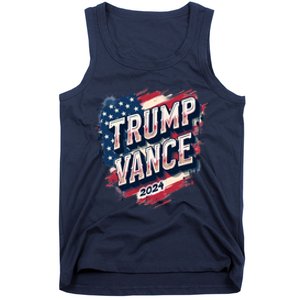 2024 Trump Vance Usa Flag Drip Tank Top