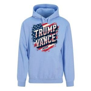 2024 Trump Vance Usa Flag Drip Unisex Surf Hoodie