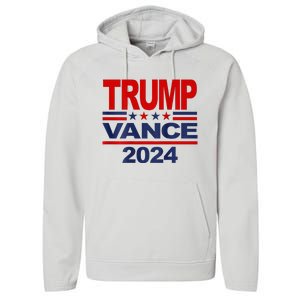 2024 Trump Vance Presidential Election Front And Back Performance Fleece Hoodie