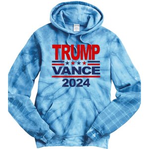 2024 Trump Vance Presidential Election Front And Back Tie Dye Hoodie