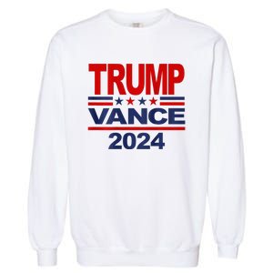 2024 Trump Vance Presidential Election Front And Back Garment-Dyed Sweatshirt