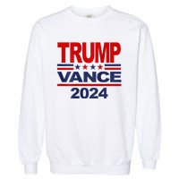 2024 Trump Vance Presidential Election Front And Back Garment-Dyed Sweatshirt