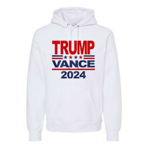 2024 Trump Vance Presidential Election Front And Back Premium Hoodie