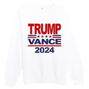 2024 Trump Vance Presidential Election Front And Back Premium Crewneck Sweatshirt