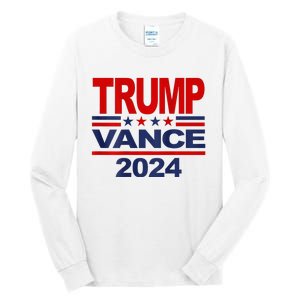 2024 Trump Vance Presidential Election Front And Back Tall Long Sleeve T-Shirt