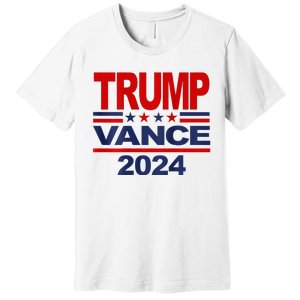 2024 Trump Vance Presidential Election Front And Back Premium T-Shirt