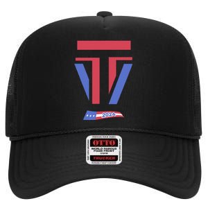 2024 Trump Vance High Crown Mesh Back Trucker Hat