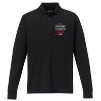 2024 Trump Vance Presidential Election Front And Back Performance Long Sleeve Polo