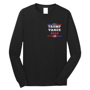 2024 Trump Vance Presidential Election Front And Back Long Sleeve Shirt