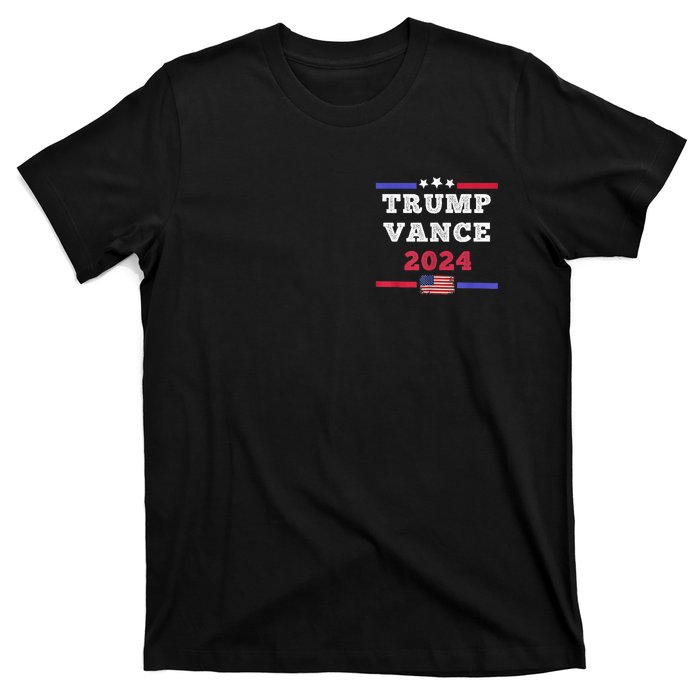 2024 Trump Vance Presidential Election Front And Back T-Shirt