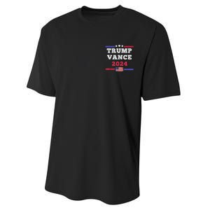 2024 Trump Vance Presidential Election Front And Back Performance Sprint T-Shirt