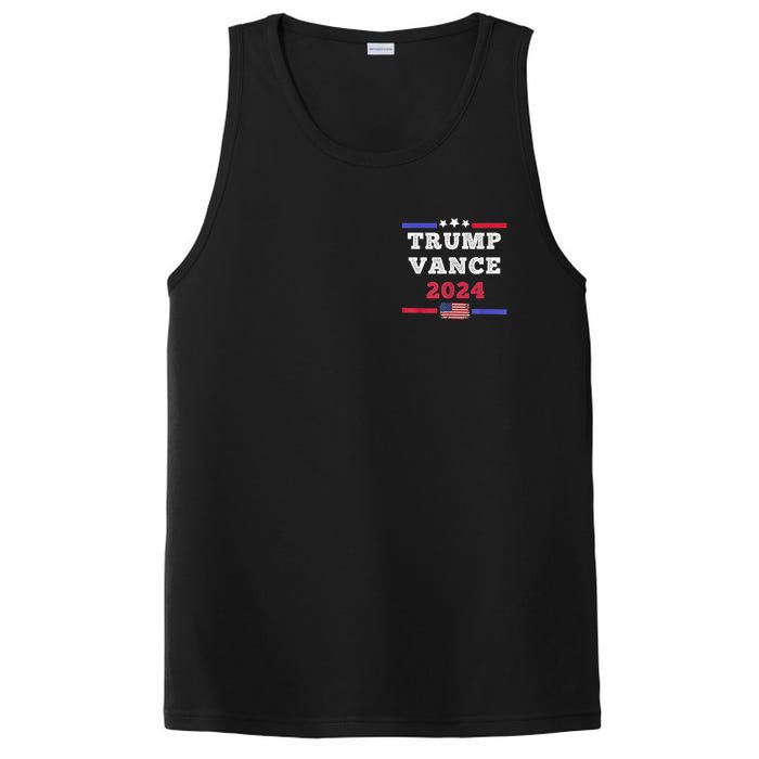 2024 Trump Vance Presidential Election Front And Back PosiCharge Competitor Tank