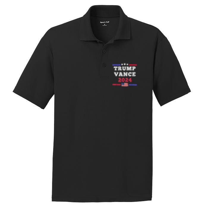 2024 Trump Vance Presidential Election Front And Back PosiCharge RacerMesh Polo