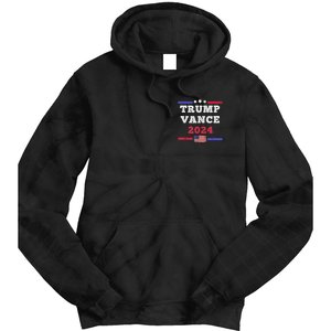 2024 Trump Vance Presidential Election Front And Back Tie Dye Hoodie