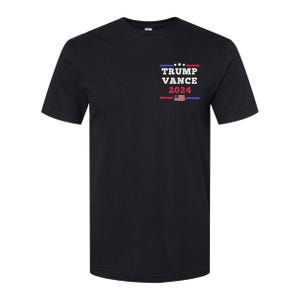 2024 Trump Vance Presidential Election Front And Back Softstyle CVC T-Shirt