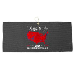 2024 Trump Winner Election Map Unburdened By What Has Been Large Microfiber Waffle Golf Towel