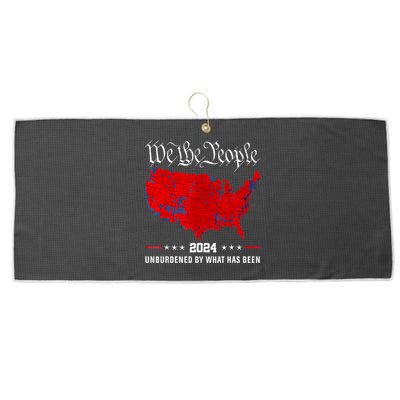 2024 Trump Winner Election Map Unburdened By What Has Been Large Microfiber Waffle Golf Towel